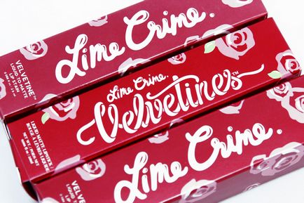 Lime crime velvetines liquid to matte lip stain red velvet, pink velvet, wicked - рідка матова