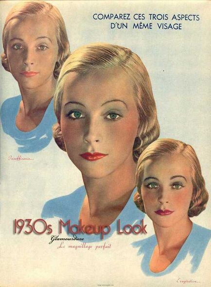 Make-up în stilul anilor 30 ai secolului al XX-lea, obsesie de moda