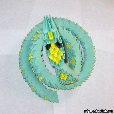 Schema modulară de șarpe origami și clasă de master