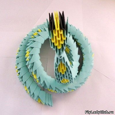 Schema modulară de șarpe origami și clasă de master