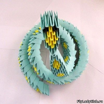 Schema modulară de șarpe origami și clasă de master