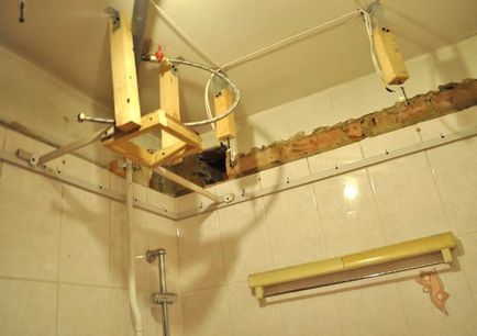 Instalarea plafonului în baie