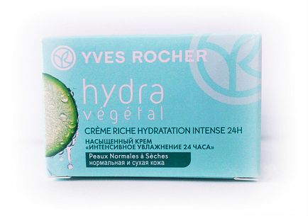 Opinia mea despre crema de față pentru geluri yves rocher hydra vegetal 