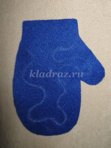 Karácsonyi játék filcből kezük (kéz) Karácsonyi játék filcből kezük