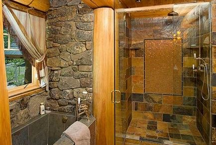 Облаштування ванної в дерев'яному будинку-як захистити дерево від вологи