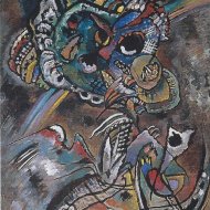 Leírás festményei Kandinszkij „két ló”
