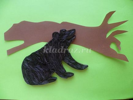 Panel „Three Bears az őszi erdőt„Quilling technikák kezdőknek