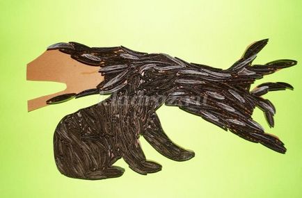 Panel „Three Bears az őszi erdőt„Quilling technikák kezdőknek