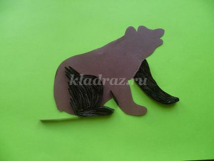 Panel „Three Bears az őszi erdőt„Quilling technikák kezdőknek