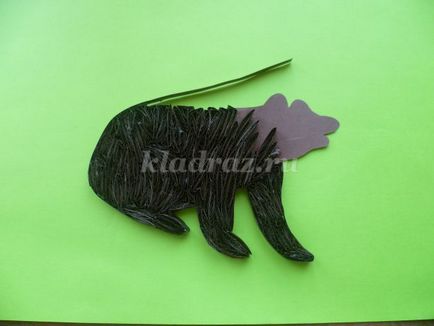 Panel „Three Bears az őszi erdőt„Quilling technikák kezdőknek