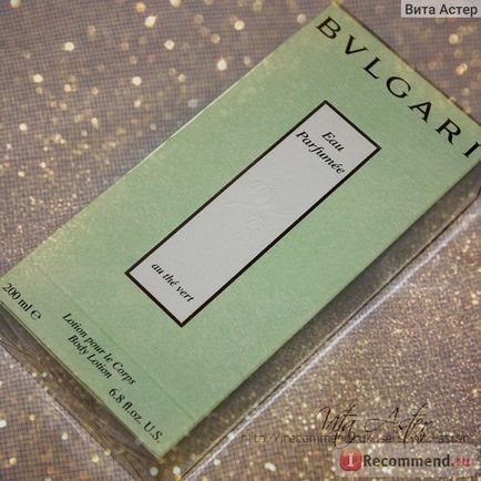 Парфумований лосьйон для тіла bvlgari au the vert - «побалувати себе ми просто зобов'язані, інакше