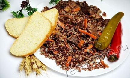 Pilaf vörös rizs - lépésről lépésre recept fotók