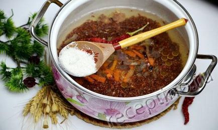 Pilaf vörös rizs - lépésről lépésre recept fotók