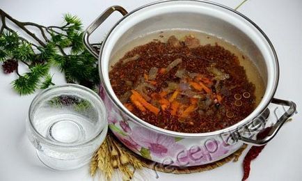 Pilaf vörös rizs - lépésről lépésre recept fotók