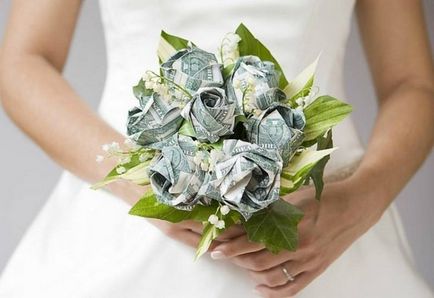 Подарунок на весілля з грошей своїми руками, приклади з фото і відео