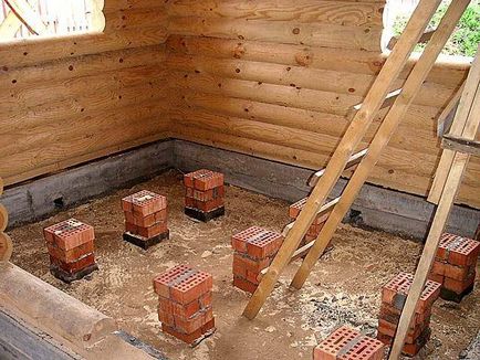 Podeaua din casa de lemn este un dispozitiv și înlocuire, stil și construcții, în cherestea și busteni de reparații,