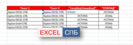 Verificați un meci - excel spb