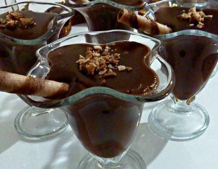 Pudding în ciocolată și banană cu microunde recipe în 5 minute