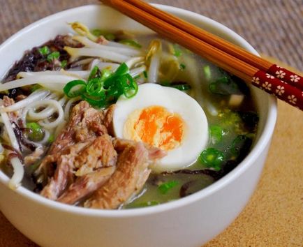 Reteta lui Ramen cu carne de porc (ramen) Reteta lui Ramen cu carne de porc