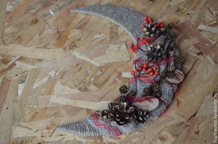 Різдвяний декор «півмісяць» своїми руками - ярмарок майстрів - ручна робота, handmade