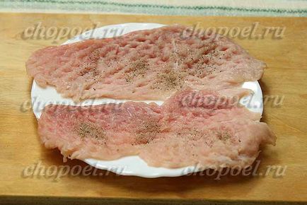 Rulouri de carne de porc cu umplutură - rețetă cu fotografie