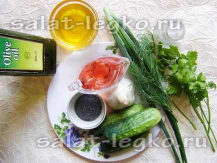 Salata de salata cu reteta de mac cu fotografie