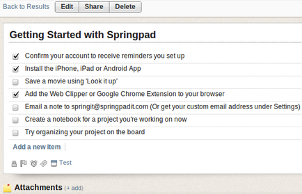 Site-ul zilei springpad - freenight evernote