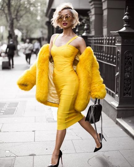 Cu ce ​​să purtați și să îmbinați o rochie galben strălucitoare