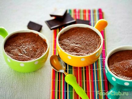 Ciocolată de ciocolată într-un cuptor multivariat și cu microunde