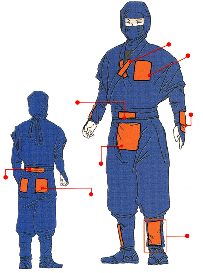 Шінобі-седзоку (костюм ніндзя) - Будзінкан додзьо
