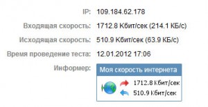 Швидкість інтернету, перевірка швидкості інтернету