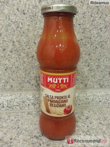 Sauce mutti salsa pronta al parmigiano reggiano - 