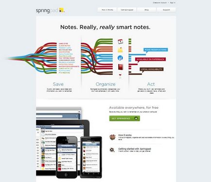 Springpad - розумний заметочнік з синхронізацією