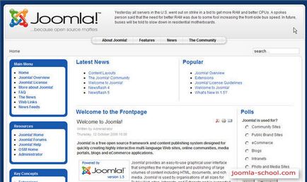 Instalarea jumla pe gazduire folosind instalator - joomla scoala