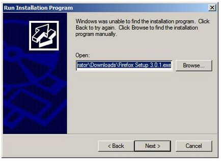 Instalați aplicații pe serverul terminal în Windows Server 2008, Windows pentru sistem