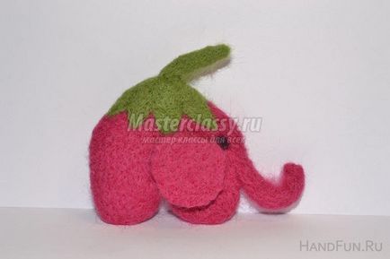 Felting - căpșuni de elefant