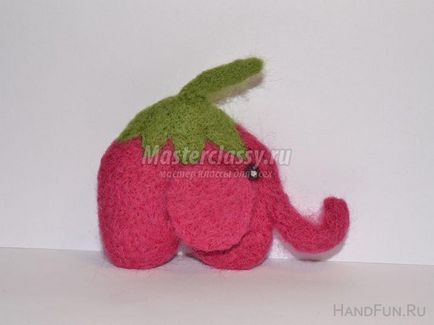 Felting - căpșuni de elefant