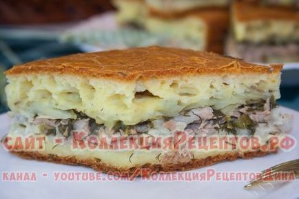 Tölthető torta hal és a burgonya, ízletes tésztareceptben tejfölös, receptek gyűjteménye (sütemények) Tölthető torta hal és a burgonya, finom tejfölös tészta recept, recept gyűjtemény