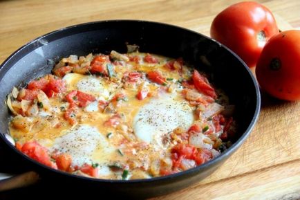 Смажені помідори з яйцями рецепти приготування
