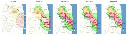 Fukushima tilalmi zóna, elhagyott a világ képekben