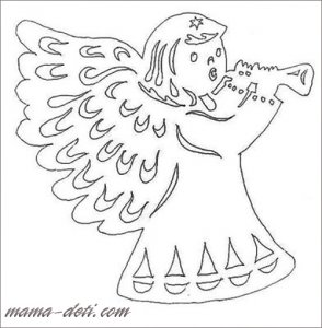 Îngerii din hârtie, șabloane pentru ferestre - o revistă pentru mame și copii