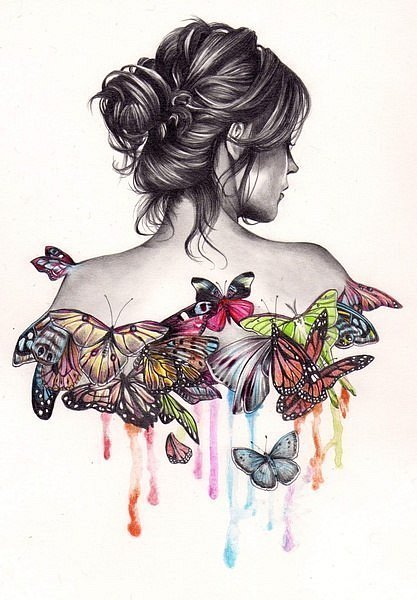 Метелики - №1 в тату ескізах, малюємо на замовлення, фото галерея 10gb, ідеї татуювань