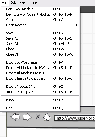 Balsamiq mockups