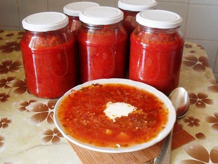 Borsch realimentare pentru iarnă cu sfeclă roșie - rețete de gătit, video