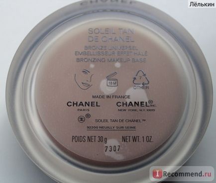 Chanelul de bronz tan de chanel - 