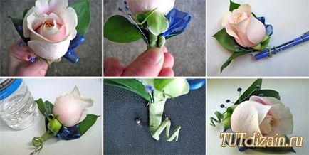 Boutonniere pentru mirele cu propriile sale mâini foto - design - decor cu mâinile proprii