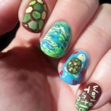 Turtle on nails - idei de fotografie de design