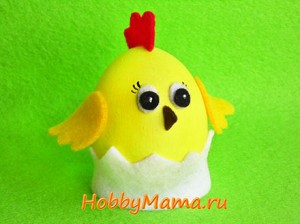 Курча вироби з яєць до великодня, hobbymama