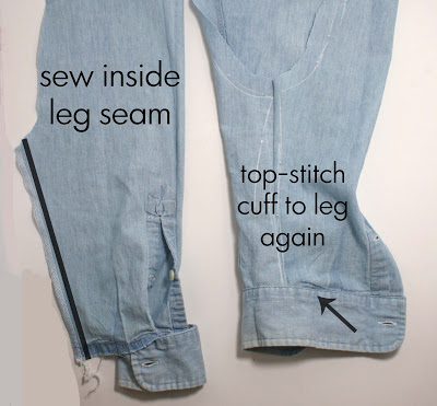 Pantaloni din cămașă de mânecă