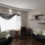 Дизайн штор для вітальні на два вікна прості приклади
